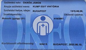 Működési nyilvántartási igazolvány